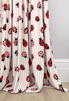 Wee Blue Bell Little Ladybirds, Poppy - Made to Measure Curtains